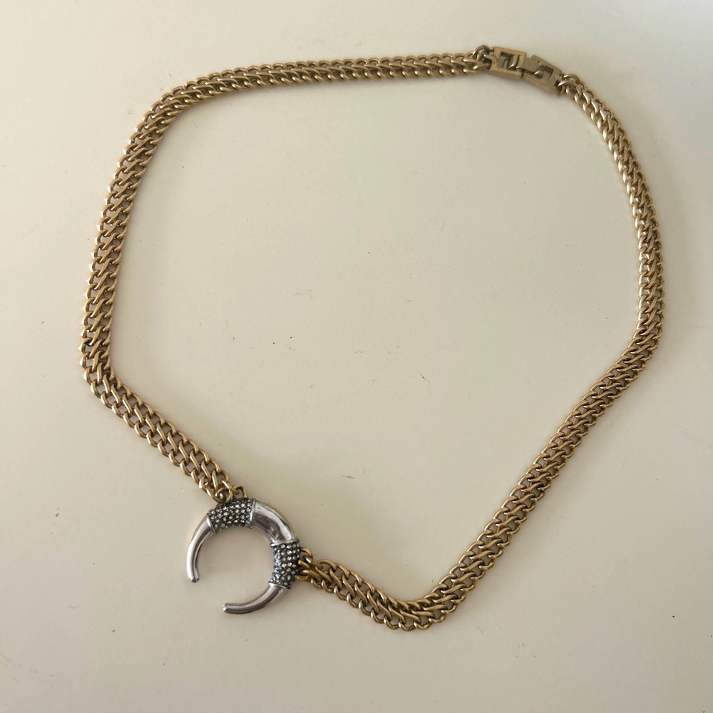 Stella and dot - double take horn necklace- reversible!